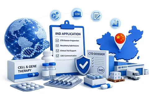 Supporting IND Application and Regulatory Operations in China for a Cell and Gene Therapy (CGT) Product 