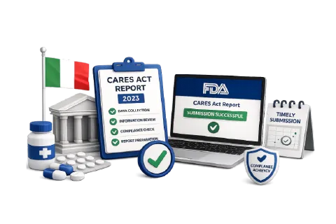 Timely FDA CARES Act Report Submission Strengthened Compliance for an Italian Multinational Pharma Company.