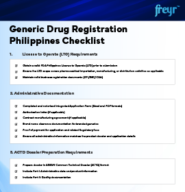 Philippines Generic Drug Registration: Documentation Checklist
