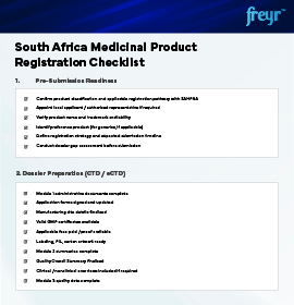 South Africa Medicinal Product Registration Checklist